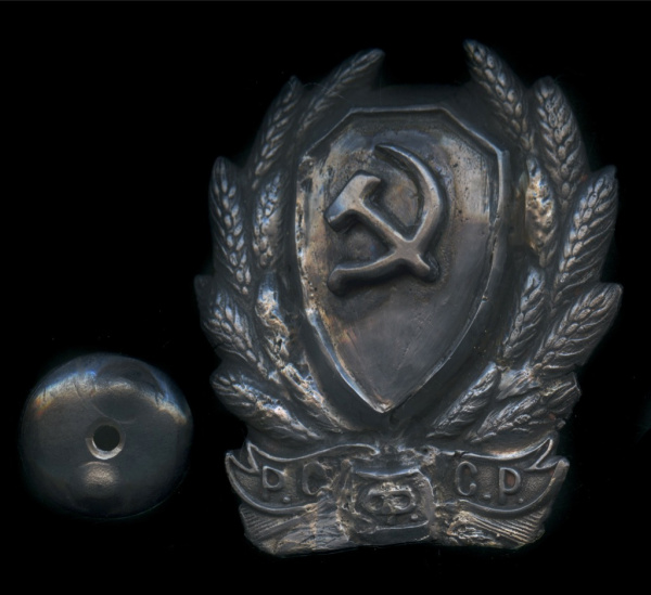 Знак «Милиционер». Крепление: винт. Ремонт. Реставрация 1925