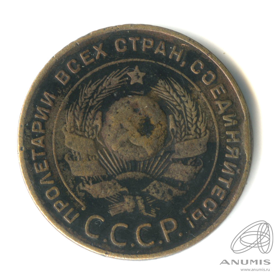 5 копеек 1924 — Гурт гладкий. На Николаевском кружке. Земной шар выпуклый (Земной шар выпуклый)