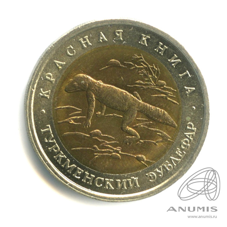 50 рублей 1993 ЛМД — Туркменский эублефар