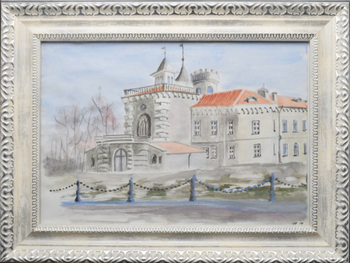 Картина «Замок БИП». Акварель, бумага. Размер 38×29 см