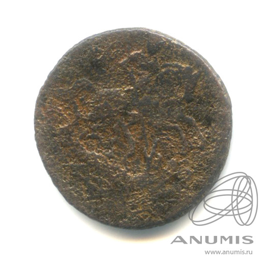 Полушка (¼ копейки) 1757 — (¼ копейки) - Вензель императрицы Елизаветы