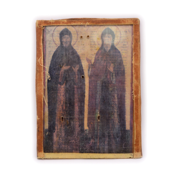 Икона «Александр Невский и Иван Калита». Размер 15×20 см. пластик