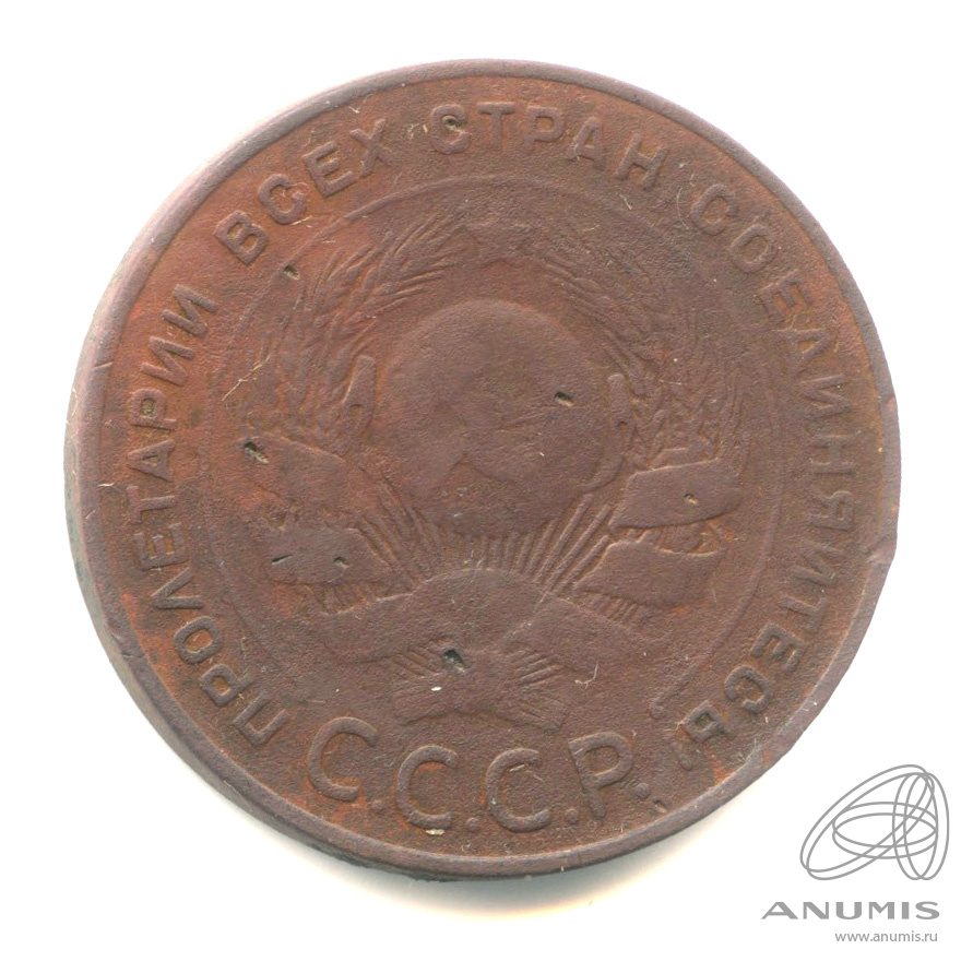 5 копеек 1924 — Гурт гладкий. На Николаевском кружке. Земной шар плоский (Земной шар выпуклый)