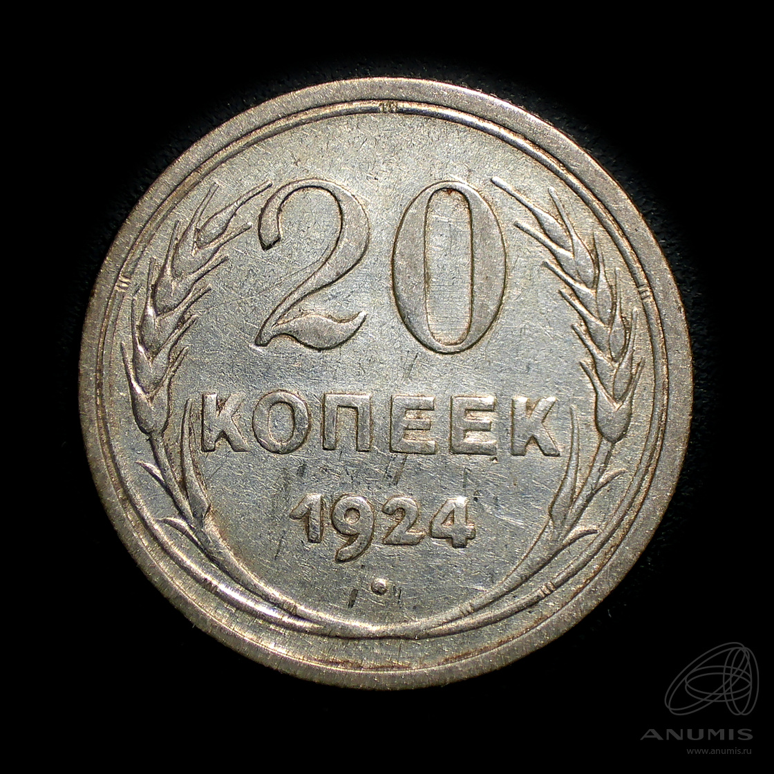 20 копеек 1924 — Штемпельный блеск