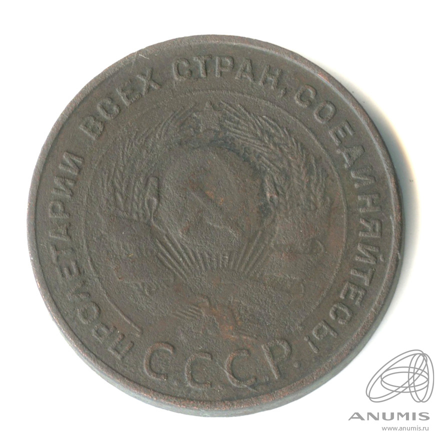 5 копеек 1924 — Гурт гладкий. На Николаевском кружке. Земной шар плоский (Земной шар выпуклый)