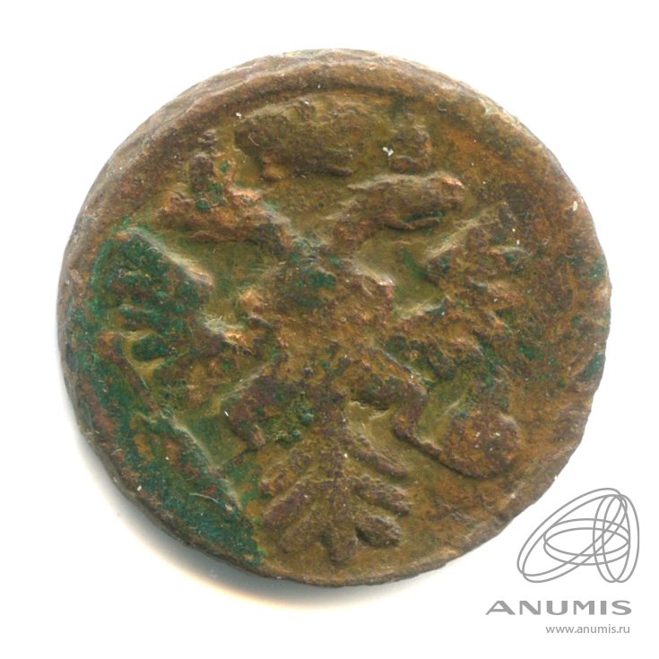 Деньга (½ копейки) 1737 — (½ копейки) - Орел 1730 г. По каталогу Евдокимова № 20 (Орел 1730 г.)