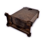 Настольные часы-шкатулка Янтарь. Размер 20×23 см. Кварц, знак качества СССР. Рабочие #2