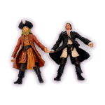 Лот фигурок Пираты. 2 шт. Плащи натуральная кожа. Высота 10 см #1