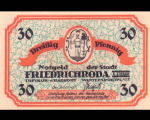 30 пфеннигов — Фридрихрода 1921. Экземпляр из крупной коллекции мирового уровня 1921 года (Германия (Нотгельды)) #1
