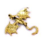 Брошь «Дракон». Со вставками. Крепление: булавка. Размер 7×6 см #2