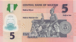 5 найра (Pick: # 38) 2009 2009 года (Нигерия) #2