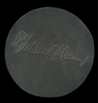 Медаль настольная «В.И. Ленин». ⌀ 6,5 см. Тяжелая (СССР) #2