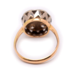 Кольцо с бриллиантами 7 шт х 0,021 0,15 карат. Золото 585 пробы. ⌀ 18 мм. 3,71 г #2