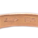 Кольцо с бриллиантами 7 шт х 0,021 0,15 карат. Золото 585 пробы. ⌀ 18 мм. 3,71 г #3