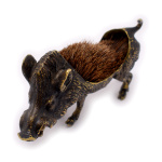 Статуэтка Кабан. Бронза венская. Размер 13×6 см. Дефекты: отсутствует часть хвоста #1