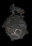 Знак «Готов к ПВХО. ОСОАВИАХИМ СССР». Крепление: винт. Тяжелый, эмаль (СССР) #2