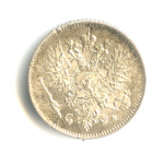 25 пенни — Для Финляндии. С короной 1917 S 1917 года S (Российская Империя) #2