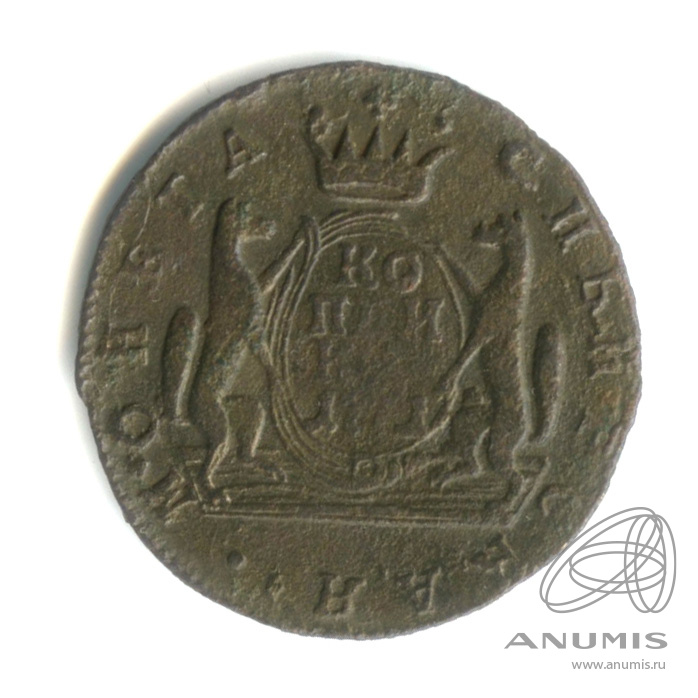 1 копейка 1771 КМ — Сибирская монета КМ