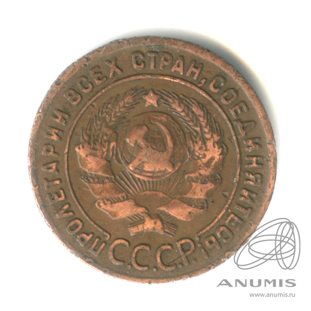 1 копейка 1924 — Гурт рубчатый