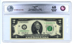 2 доллара (Pick: # w545) 2017. В Слабе® Superb Gem Unc EPQ 68 2017 года (США) #1